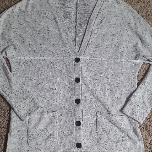 American Eagle Outfitters Light Gray Cardigan Sweater - Picture 5 of 6